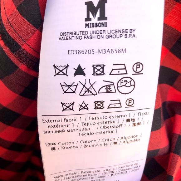 NWT Missoni Red and Black Scallop Collar Blouse - Picture 7 of 7